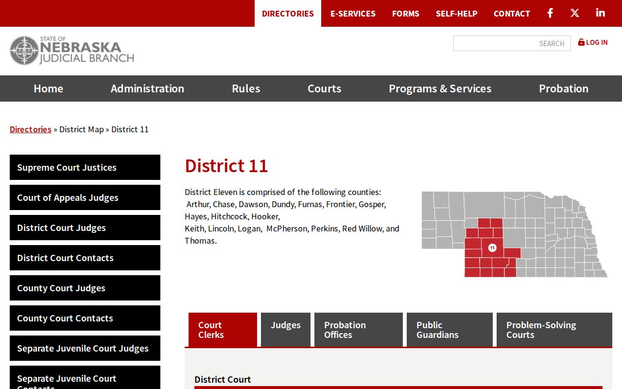 Dawson County criminal court Judicial District 11 directory